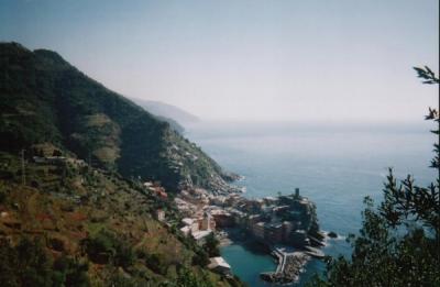 Looking Back at Vernazza in Cinque Terre