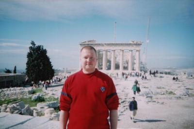 Me in front of the Parthenon in Athens