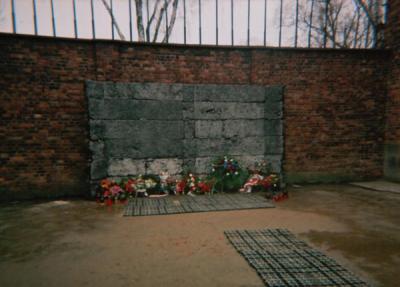 The Shooting Wall in Auschwitz I