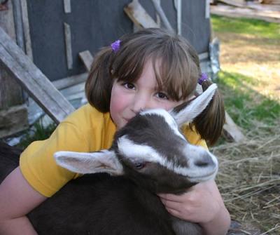 Katie & Baby Goat