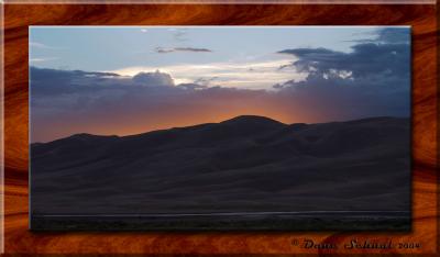 Sunset Glow Over High Dune