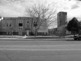 The house here where Neal lived in 1937 has been replaced by public housing.  Elbert School is to the right and behind.