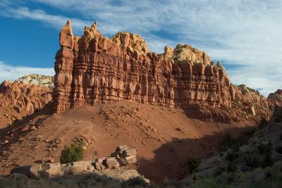 Just South of Ghost Ranch, the rock changes...