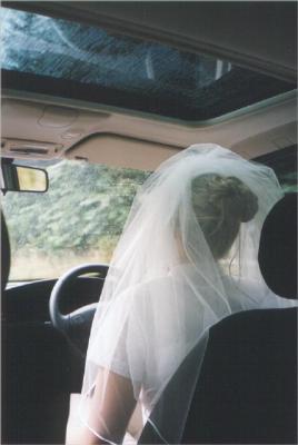 The Bride on her way to the wedding