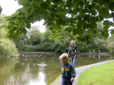 Just after Luke fell in the lake