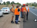 Site inspection  Bruce Highway just north of Gympie SMA moisture damage