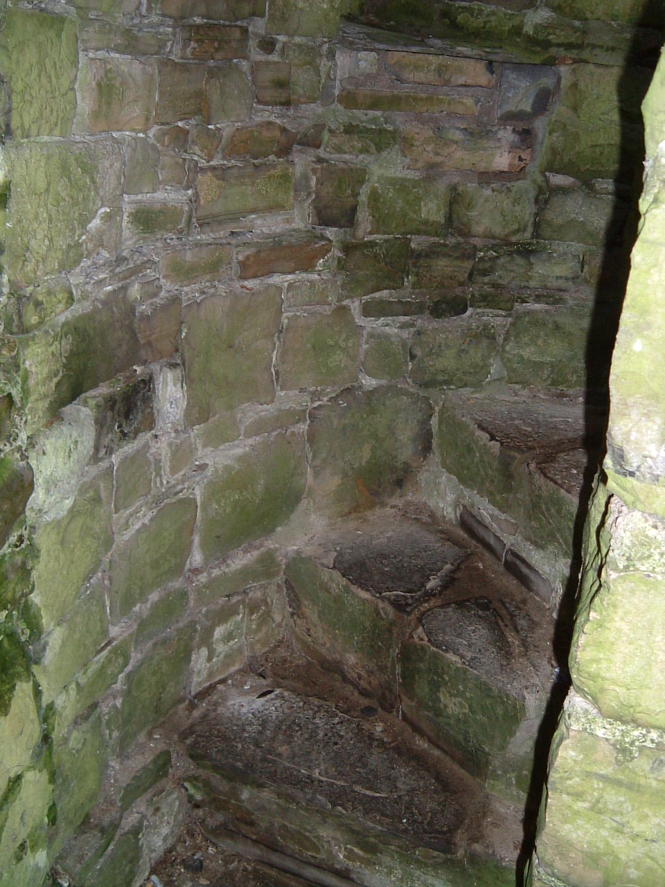 The stairs......