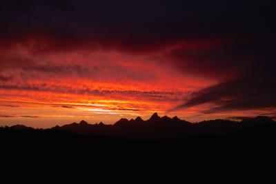 The Grand Tetons, Sunset