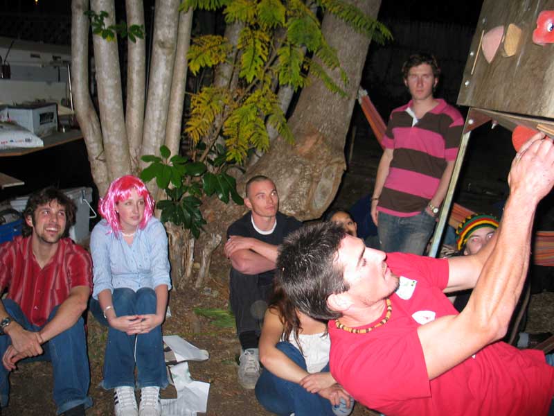 Steve onthe wall, and the crew.... Plus the real star of my show, Kate ;)