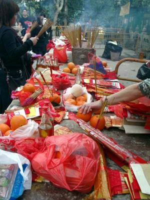 Offerings to Wong Tai Sin