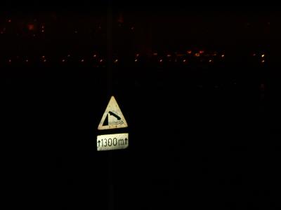 In 1300 meters your car will plunge into the Danube
