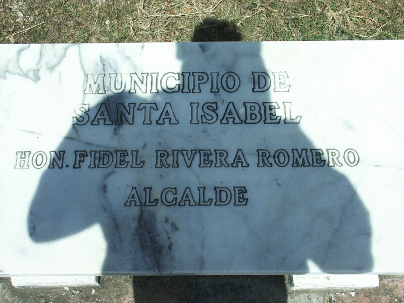 A street bench in Santa Isabel