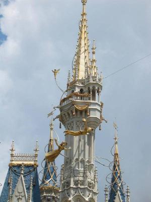 Gold Accents on Cinderella Castle