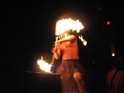 Festival of the Lion King - Fire Baton Twirler