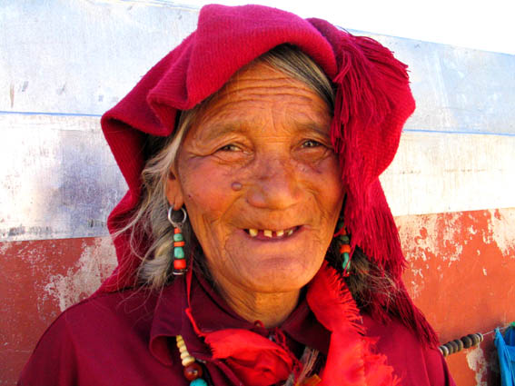 Old Tibetan woman