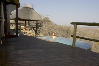 A plunge pool on our deck