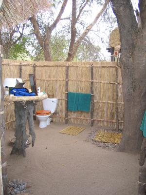 Our bush camp bathroom!