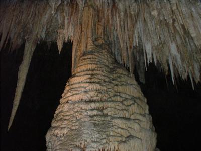 Stalagmite reaches the top