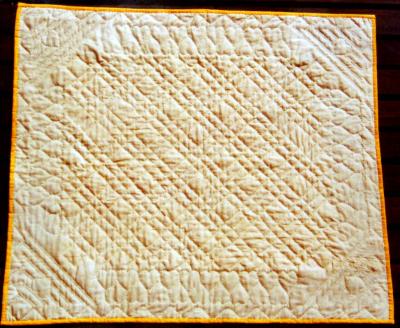 back of Sullivan's quilt