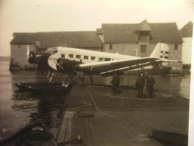 JU 52 Photo:W.I.Furre-LN-DAE Havrn, forulykket 16. juni 1936  Havrn-ulykken -Siste bildet