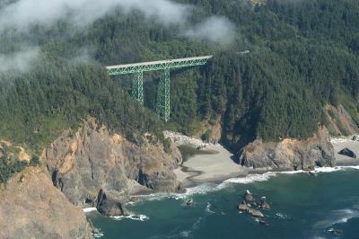 Thomas Creek Bridge.  Highest Bridge in Oregon