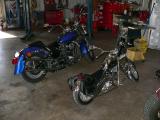 Minibike VS Harley size comparison