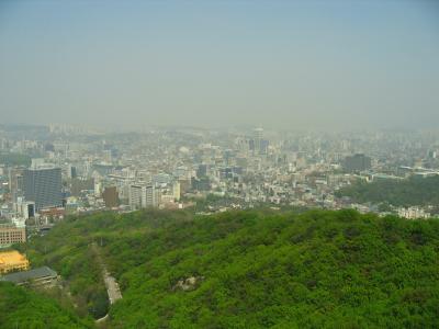 The smoggy sprawl of Seoul