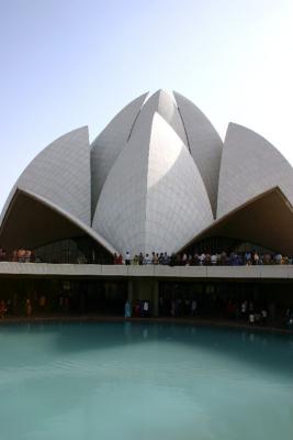 The enchanting pool, Bahai Temple, Delhi