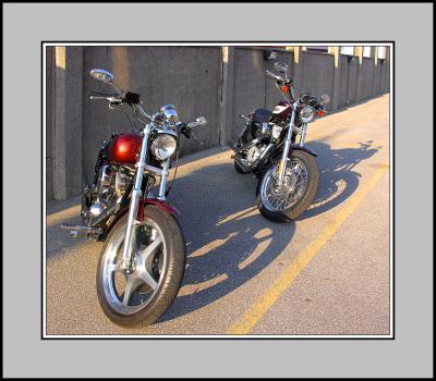 His and Hers Harleys