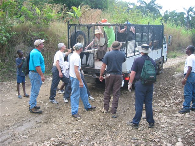 they need weight in the truck now, so they ask the women to get in the back