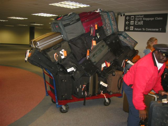 loading the luggage