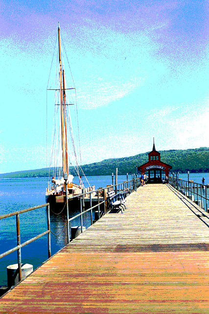 Watkins Glen waterfront on Seneca Lake