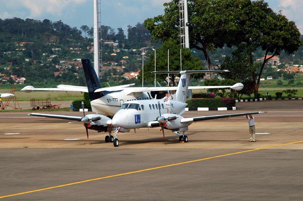 UN King Air at Entebbe, Uganda