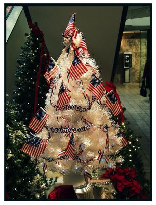 Flag Tree in Mall Lobby