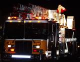 The volunteer fire department brings Santa into the neighborhoods to ring in the holiday.