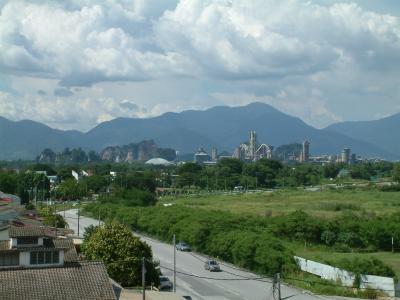 The Tasek Cement factory from afar.