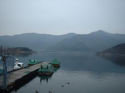 River mouth lake at Mt. Fuji