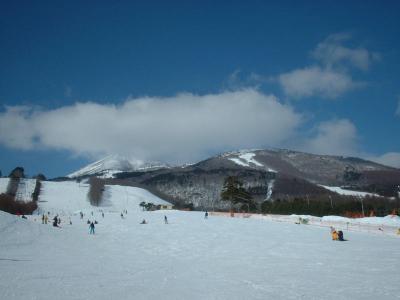 The snow field in Mt Inawashiro