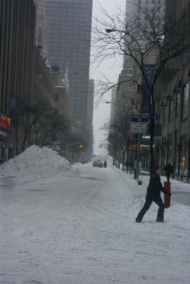 Even hardy New Yorkers stayed away in droves!