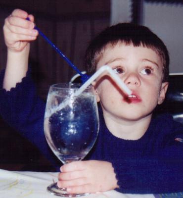 Zach at dinner