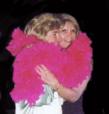 Carol on stage with Robin