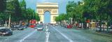 Arc de Triomphe and Champ-Elysees. Part of the Champ-Elysees was built in the early 1600s.