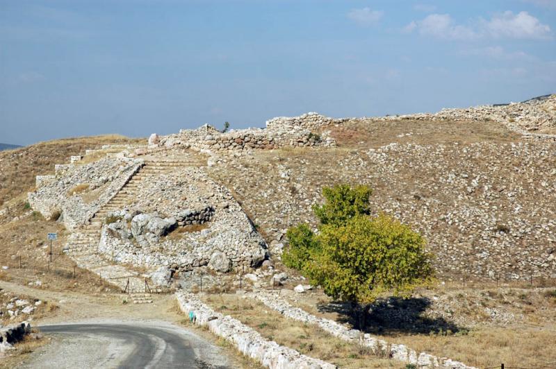 Bogazkale view on Big Fortress