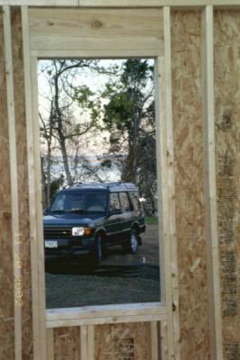From the master bath window, a car - lousy scenery