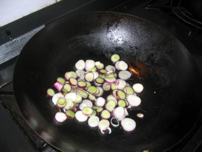 Dorar cebolla de verdeo