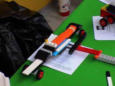Quinn's Lego entry - 
A dragster.