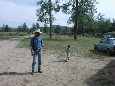 Arturo catching Grandpa!