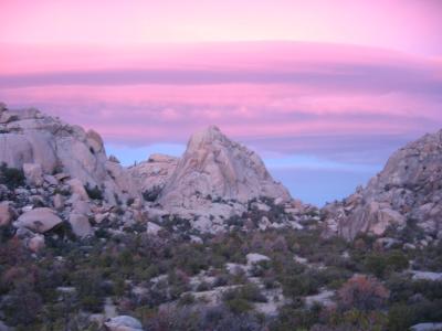 Sunset over the notch