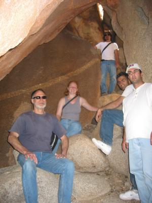 Hanging out in the boulders