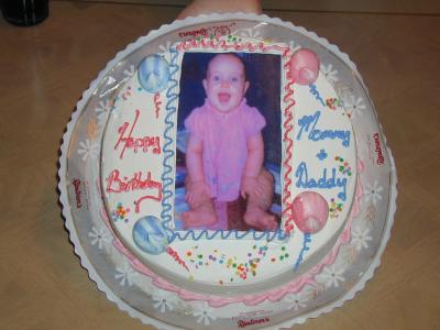 Debbie's Present to Her Sister: Her Niece on a Cake!